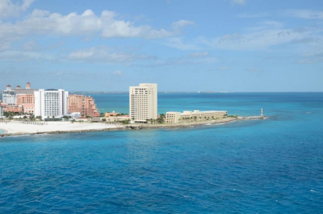 Cancun desde las nubes